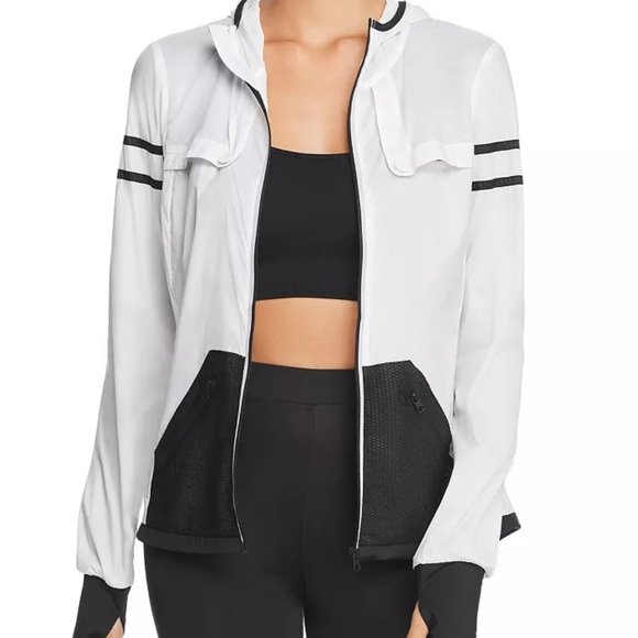 NWT Blanc Noir Moonlight Hooded Jacket Black & White - Picture 1 of 12